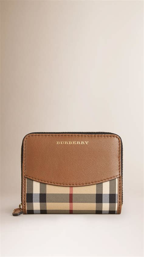 burberry zip around wallet trench leather|small Burberry wallet for women.